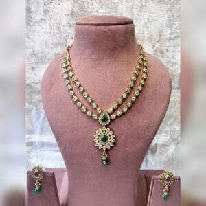 Kundan polki necklace