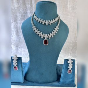 American Diamond Necklace Set