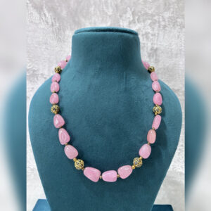 Premium Pink Stone Necklace