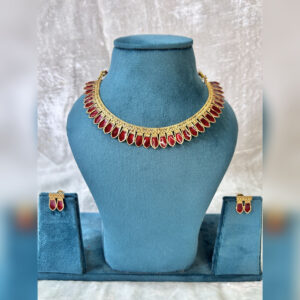 Red Nagapadam Necklace